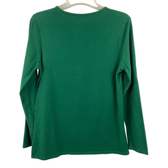 Have A Puurrfect Christmas Cat Themed Holiday Long Sleeve T-shirt Womens Size L - Picture 2 of 6